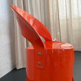Orange Fiberglass Chair By Nanna Ditzel For Domus Danica