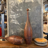 Pair Of Maple Antique Gymnasium Indian Clubs Juggling Pins