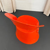 Orange Fiberglass Chair By Nanna Ditzel For Domus Danica
