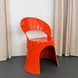Orange Fiberglass Chair By Nanna Ditzel For Domus Danica