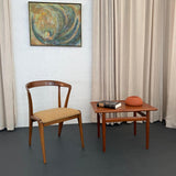 Mid-Century Modern Walnut Chair By Bertha Schaeffer For M. Singer & Sons