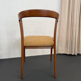 Mid-Century Modern Walnut Chair By Bertha Schaeffer For M. Singer & Sons