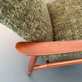 Danish Modern Recliner Lounge Chair Ottoman Set By Søren Ladefoge For SL Mobler