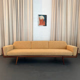 Mid-Century Modern Walnut "Rail Back" Sofa By Mel Smilow For Smilow-Thiell