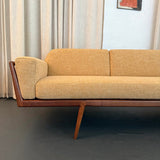 Mid-Century Modern Walnut "Rail Back" Sofa By Mel Smilow For Smilow-Thiell