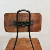 Pair Of Industrial "Sit-Rite" Adjustable Machinist Stools By Edward L. Koenig