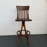 Oak Craftsman Swivel Architect's Drafting Stool