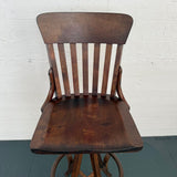 Oak Craftsman Swivel Architect's Drafting Stool