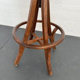 Oak Craftsman Swivel Architect's Drafting Stool
