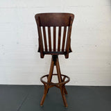 Oak Craftsman Swivel Architect's Drafting Stool