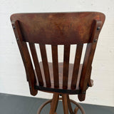 Oak Craftsman Swivel Architect's Drafting Stool