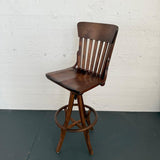 Oak Craftsman Swivel Architect's Drafting Stool