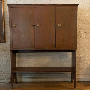 Early 20th Century Dry Goods Cupboard Pantry Cabinet