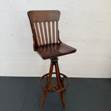 Oak Craftsman Swivel Architect's Drafting Stool