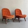 Mid-Century Modern Slipper Chairs By Adrian Pearsall, Craft Associates