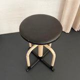Early 20th Century Industrial Painted Steel Adjustable Apothecary Swivel Stool