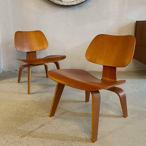 Pair of Eames For Herman Miller LCW Lounge Chairs