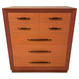 Hollywood Regency Custom Finish Mahogany Dresser By John Stuart