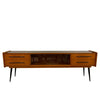 Midcentury Modern Ash And Laminate Console Credenza