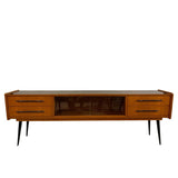 Midcentury Modern Ash And Laminate Console Credenza