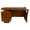 Mid-Century Modern Sculptural Cut-Out Walnut Desk