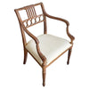 Antique Egyptian Revival Carved Maple Armchair