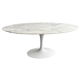 Large Oval Marble Tulip Dining Table By Eero Saarinen