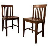 Early 20th Century Clark & Gibby Walnut Library Desk Chairs