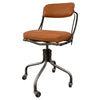 Leather DoMore Industrial Swivel Adjustable Rolling Desk Chair