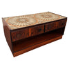 Danish Modern Rosewood And Tile Side Table Cabinet By Bornholm Møbelfabrik