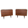 Pair Of Mid-Century Modern Walnut Dressers By Mel Smilow