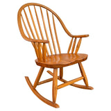 American Mid-Century Craftsman Continuous Bow Rocking Chair