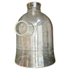 Oversized Industrial Pyrex Glass Bell Jar With Large Side Arm