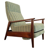 Mid-Century Modern Maple Reclining Lounge Chair