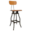 Industrial Height Adjustable Stool By Toledo Metal Furniture Co.