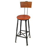 Industrial Angle Iron Train Station Switchboard Operator Stool