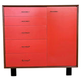 George Nelson For Herman Miller Walnut Gentlemans Chest With Clothing Rod