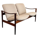 Scandinvian Modern Loveseat By Fredrik A. Kayser For Vatne Lenestolfabrikk