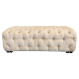 Tufted Ultra-Suede Bench With Lucite Feet By Shlomi Haziza For H Studio
