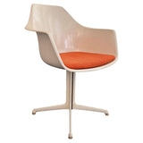 Mid-Century Modern Fiberglass Pedestal Arkana Chair by Maurice Burke