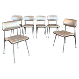 Mid-Century Modern "Gazelle" Aluminum Dining Chairs By Shelby Williams