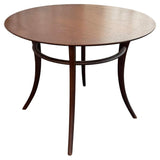 Round Saber Leg Klismos Side Table By T.H. Robsjohn-Gibbings For Widdicomb