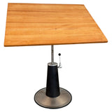 Mid-Century Hydraulic Pump Pedestal Drafting Table By Belmont
