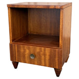 Mid-Century Art Deco Satinwood End Table Nightstand