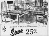 Mid-Century Modern Extension Desk By John van Koert For Drexel Counterpoint