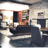 Mid-Century Modern Walnut "Rail Back" Sofa By Mel Smilow For Smilow-Thiell