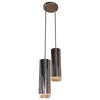 Modernist Chrome Cylinder Pendant Light