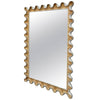 Italian Hollywood Regency Ruffle Frame Gilt Mirror