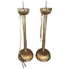 Large Brass Candle Holders