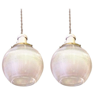 Open Globe Holophane Pendant Lights